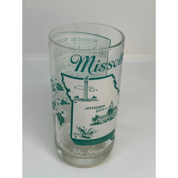 Vintage "Show Me State" Missouri Peanut Butter Glass State Song Souvenir Tumbler - Picture 2 of 7